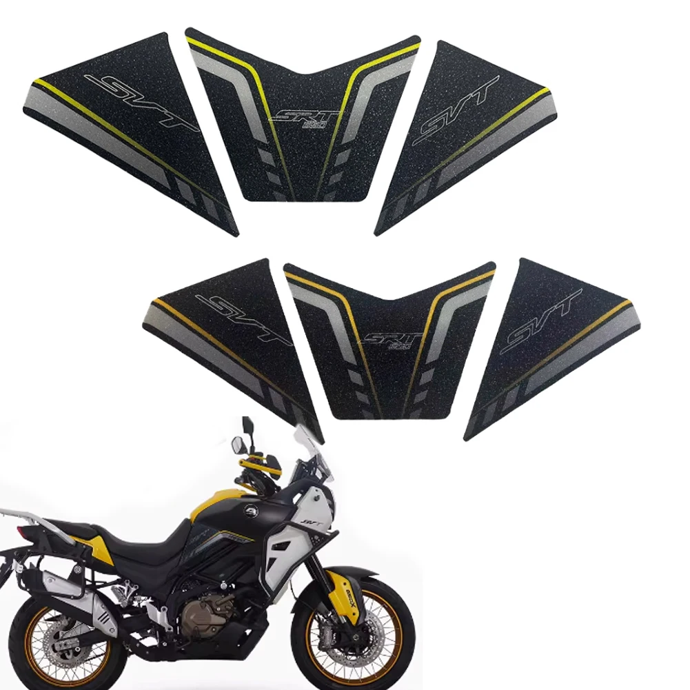 Motorcycle Side Sticker Side Decal Protector Fuel Tank Traction Pad Cover Decoration Sets For QJMOTOR SVT650 svt 650