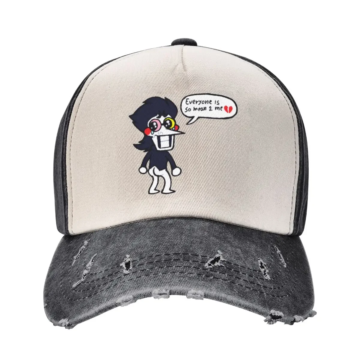 

Spamton - Everyone is so mean 2 me Baseball Cap Hood Beach Bag hiking hat Women's Hats For The Sun Men's