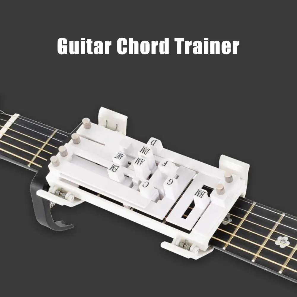 Guitar Chord Aid One-Touch Chords Presser Guitar Learning Tool Guitar Chord Trainer Practice Aid For Beginner Assistant Guitars