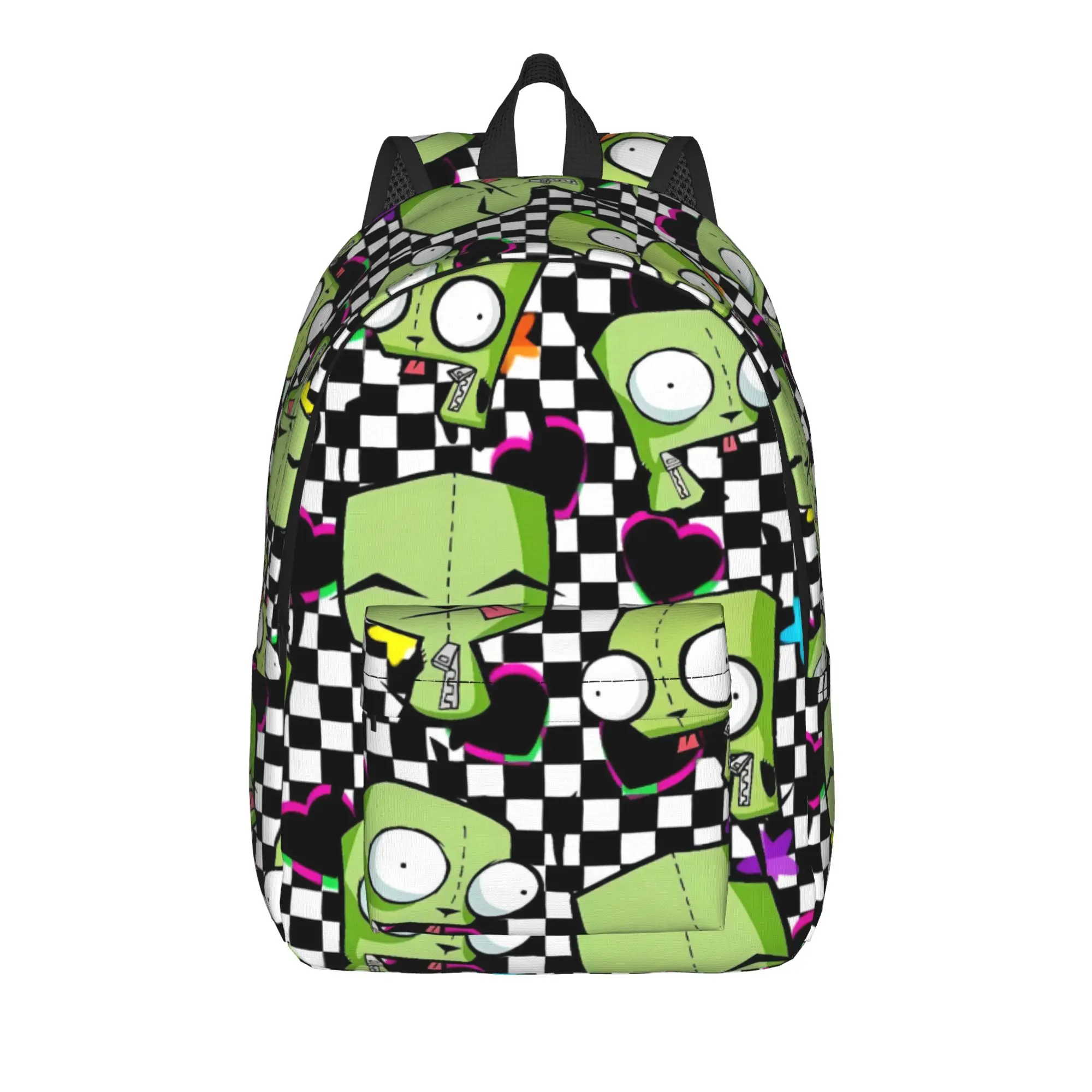2025 Series Funny Invaders Zims Backpack  University Backpacks Men High Quality Soft High School Bags Elegant Rucksack