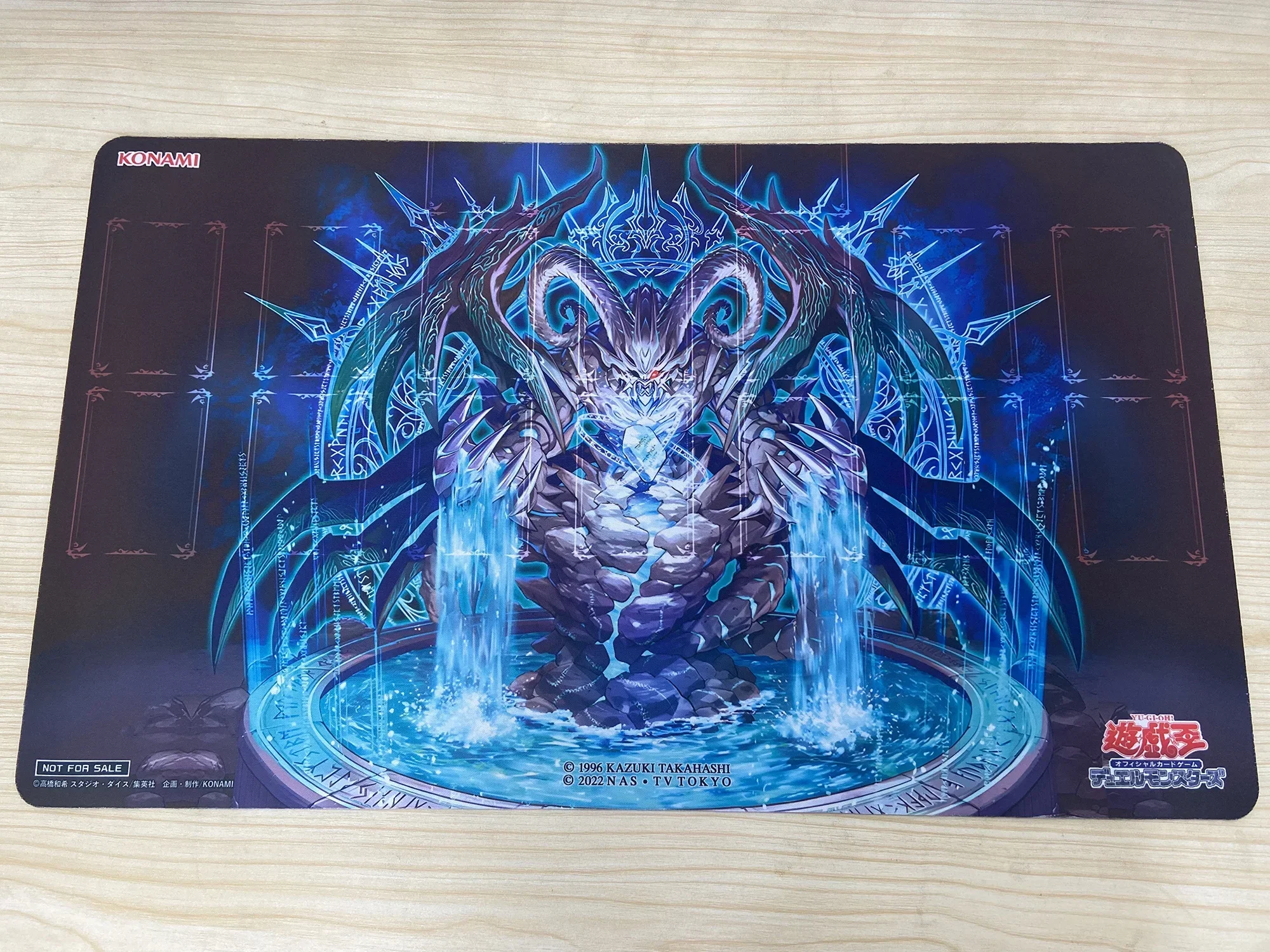 YuGiOh Runick Fountain TCG CCG Mat Board Game Playmat Trading Card Game Mat Rubber Mouse Pad Game Mat Zone Free Bag 600x350x2mm