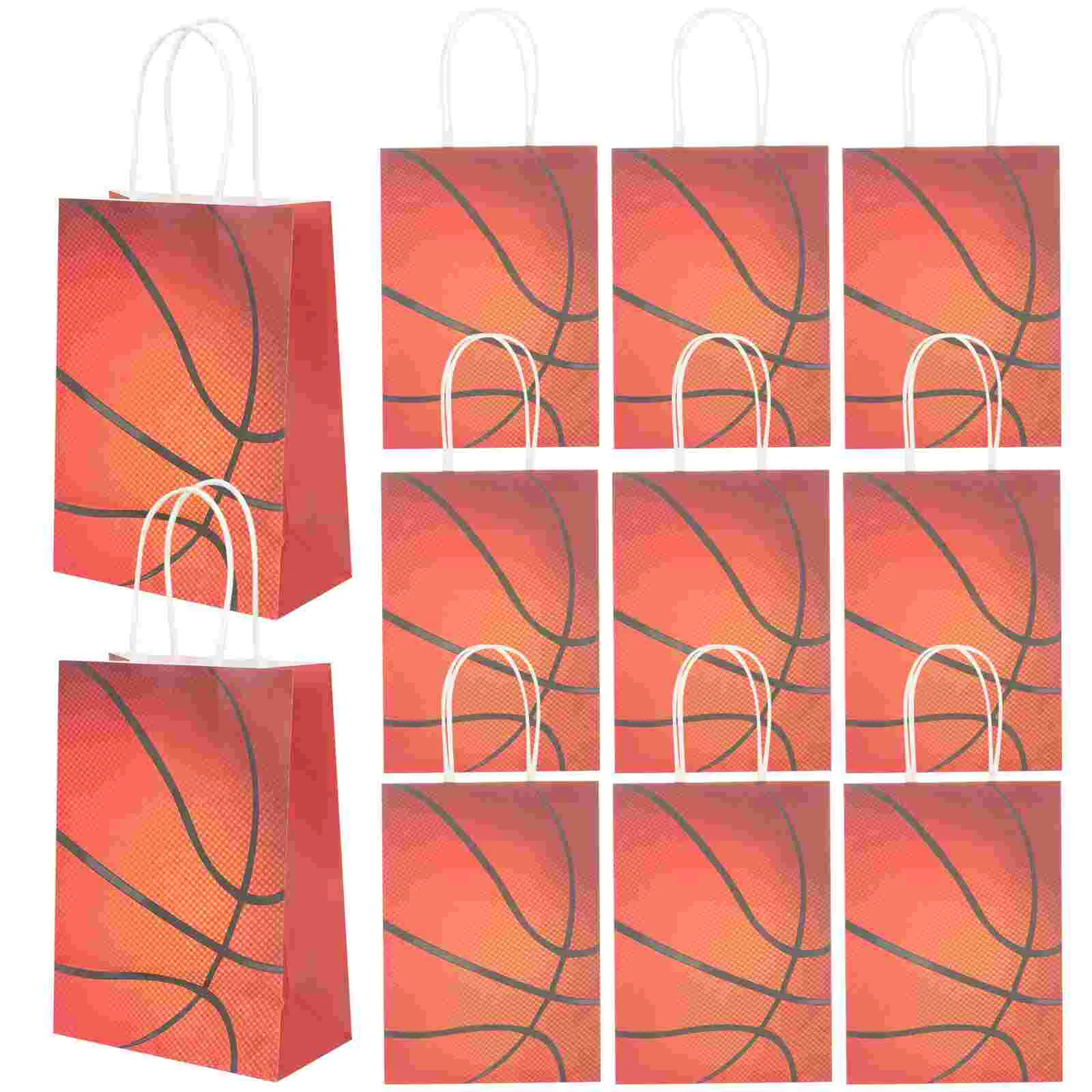 

12 Pcs Candy Bag The Tote Basketball Scrapbook Paper Gift Bags Pouches Container Handbag Child