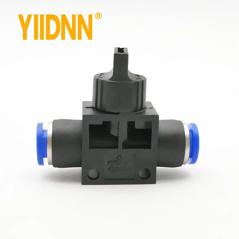 

HVFF SVFF Pneumatic Valve Quick Fitting 4mm 6mm 8mm 10mm 12mm OD Compressor Air Hose Water Pipe Flow Adjust Speed Control joint