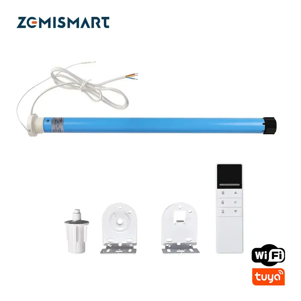 Zemismart WiFi Electric Roller Shade Blinds Motor 1.1Nm Engine Shutter for 30mm Tube Tuya Smart App Alexa Google Home Control