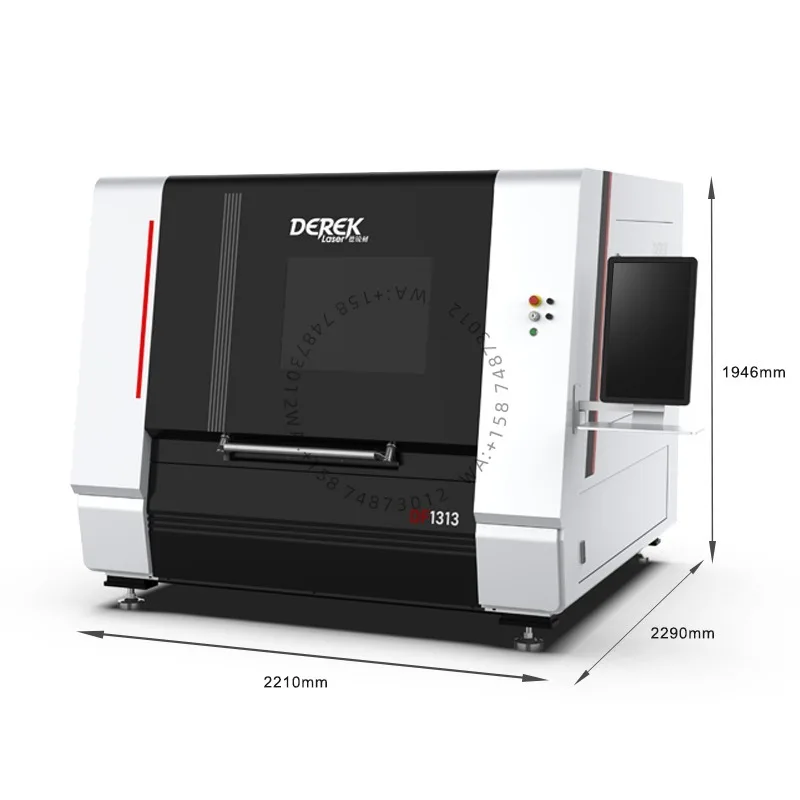 CE Standard 1313 Metal Fiber la ser CNC Cutting Machine 1500W Enclosed Pull Table High-Accuracy Control Cypcut DXF PLT