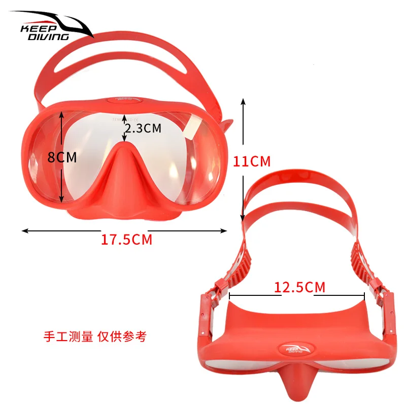 1 PCS Duikmasker Scuba Gratis Duiken Snorkelmasker bril Professionele onderwatervisuitrusting Pak Volwassen Anti-condens