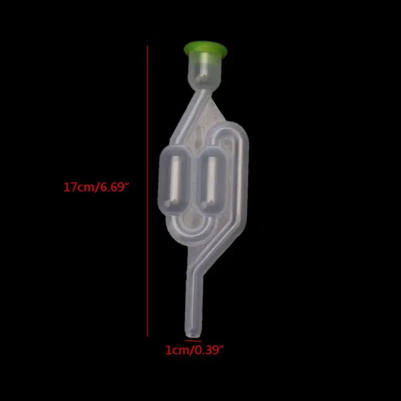 5 Pieces S-Shape Air Lock Twin Bubble Plastic Airlocks Homebrew Fermentation Wine for Valve Reusable Beer Making Tool