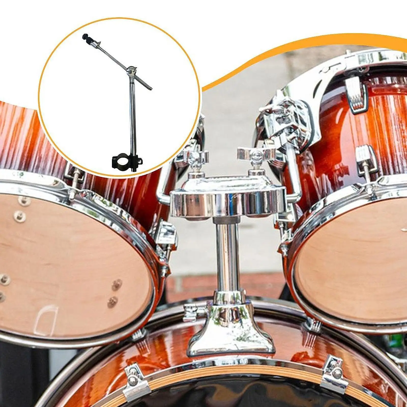 

Cymbal Arm Adjustable Height and Angle Heavy Duty Bracket Drum Set Accessory