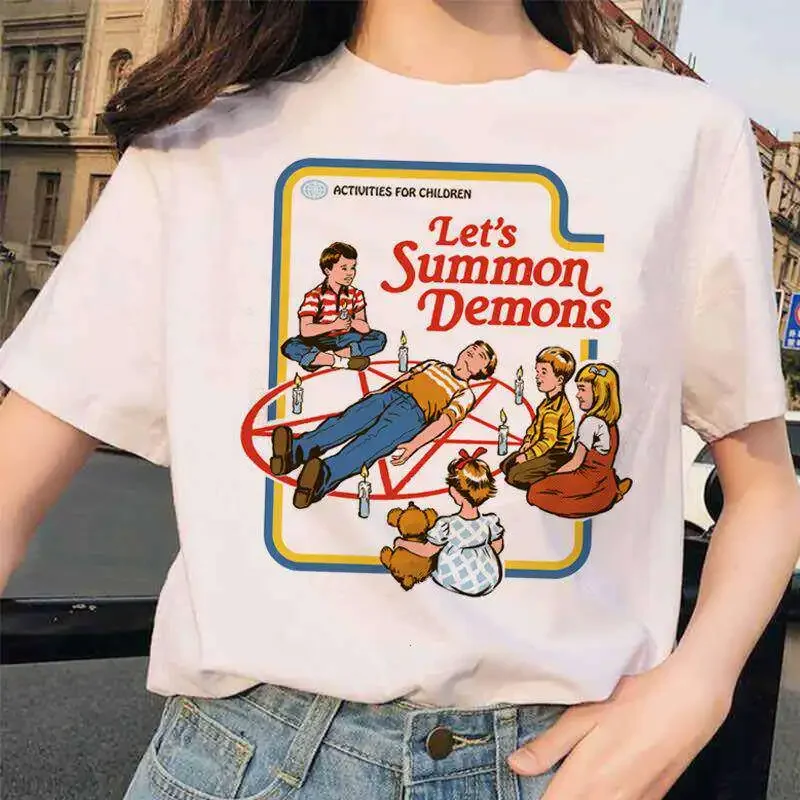 Let's Summon Demons T Shirt Summer Fashion Devil Series Short-Sleeved Children's and Adult T-Shirts for Casual Wear