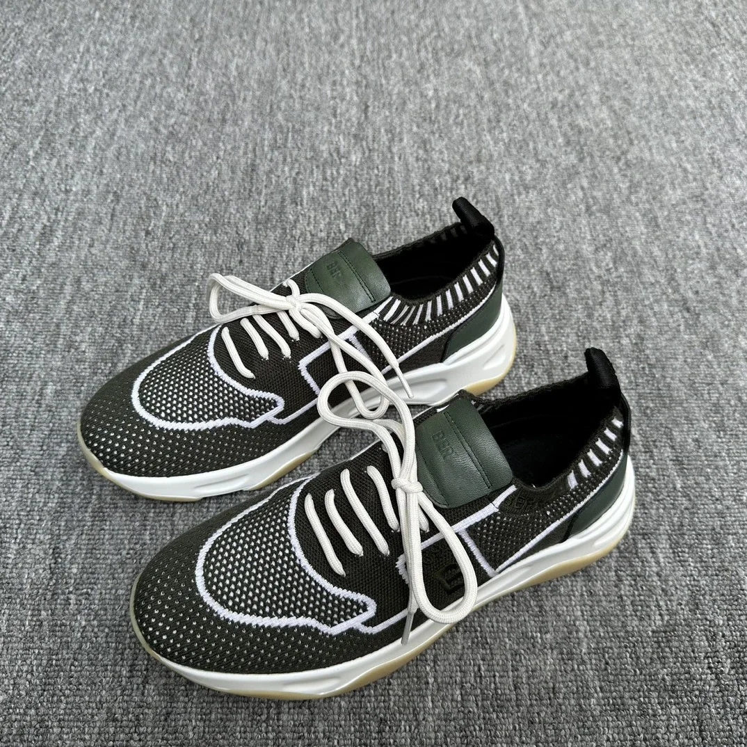 

OECHSLI Shoes knitting 2025 new comfort genuine leather quality Breathable outdoors sports Men‘s European big size 39-45