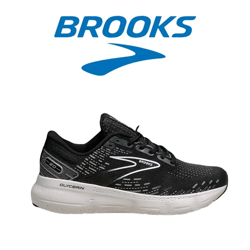 BROOKS Glycerin 20 New Trendy Sports Shoes for Men Long-distance Running Shoes Lightweight and Wear-resistant Casual Shoes