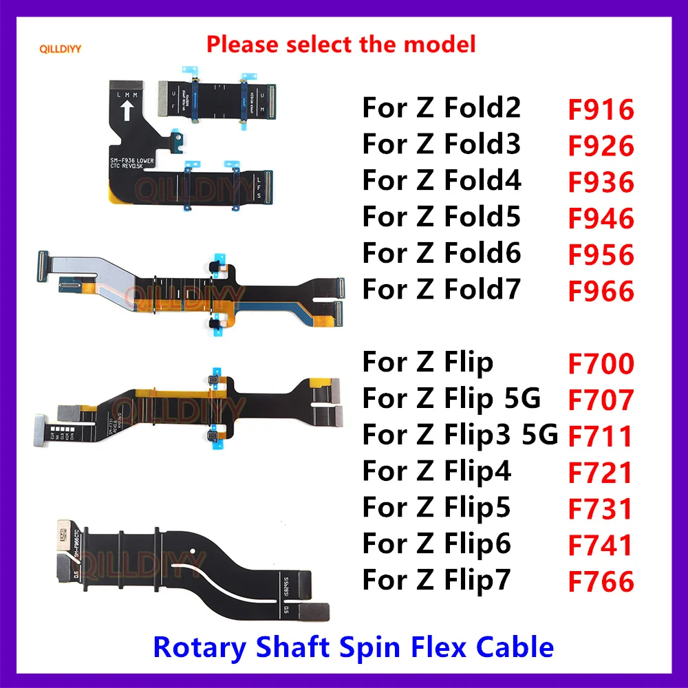 Spin Axis Flex Main board Screen LCD Connection Rotary Shaft Spin