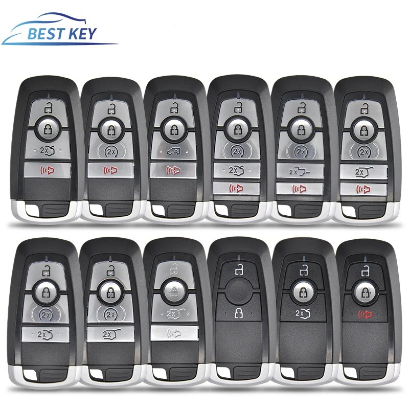 

BEST KEY For Ford Edge Explorer Expedition Fusion Mondeo Remote Car Key Shell Case Replacement Smart Keyless Promixity Card