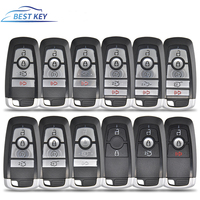 BEST KEY For Ford Edge Explorer Expedition Fusion Mondeo Remote Car Key Shell Case Replacement Smart Keyless Promixity Card