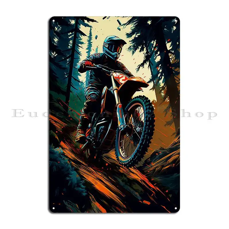 Dirt Motocross Adventure Metal Sign Plates Customized Design Pub Bar Cave Painting Tin Sign Poster