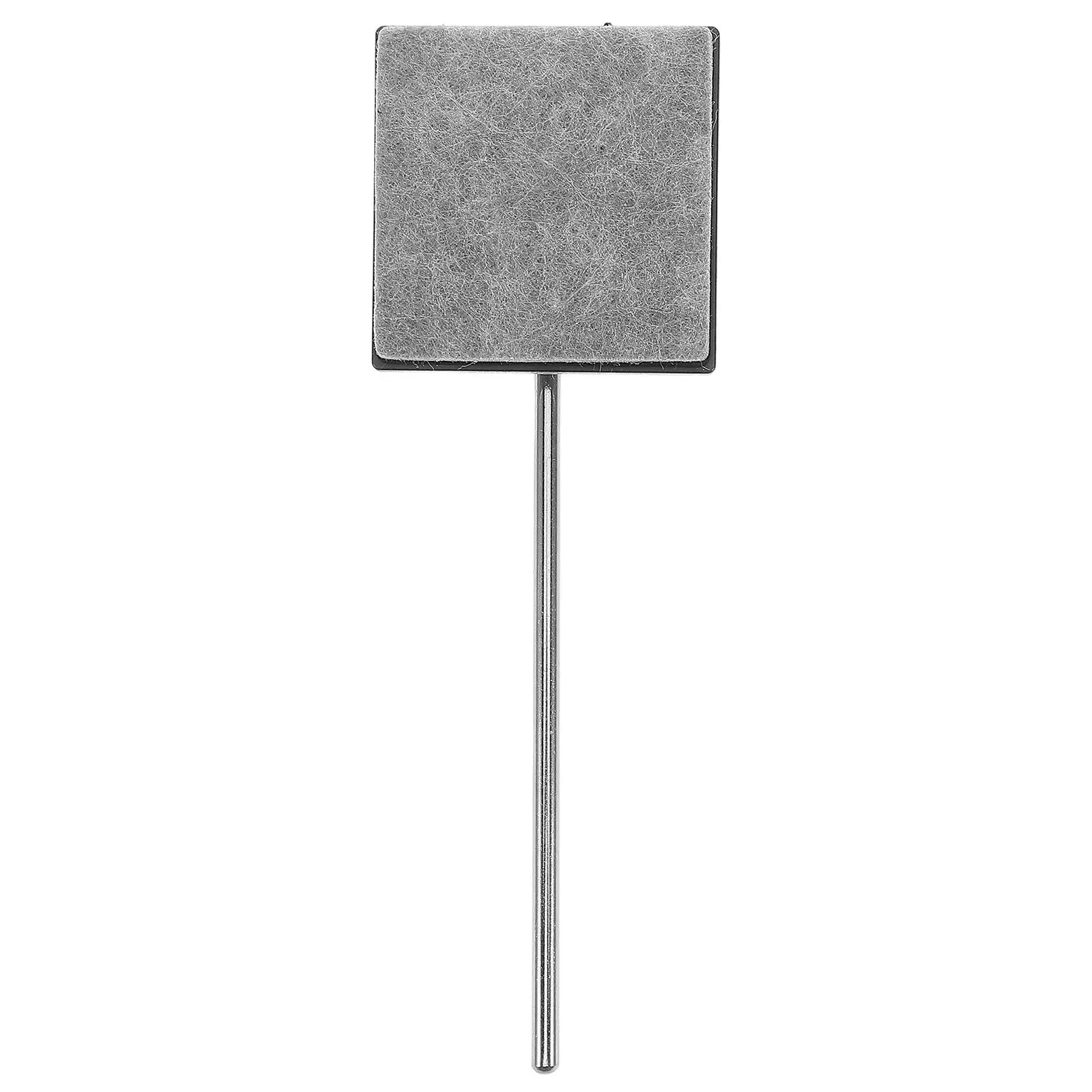 

Drum Pedal Bass Beater Pad Parts Felt Mallets Accessories Stainless Steel Feet Replacement Machine