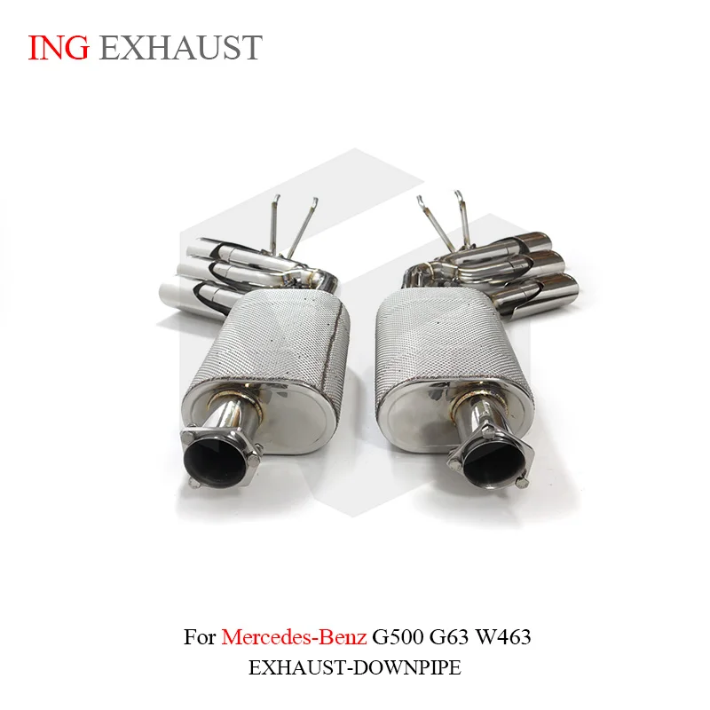 ING Elect Valve SS304 catback for Mercedes BENZ G500 G63 W463 Auto Muffler Modification Performance  Exhaust system