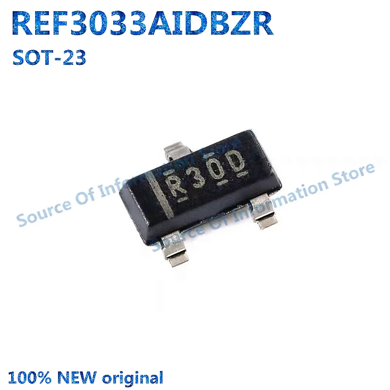 

10Pcs REF3033AIDBZR Silkscreen R30D SOT-23 3.3V Voltage Reference IC Chip