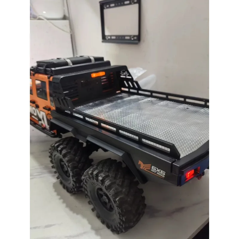 Upgraded Stainless Steel Full Metal Roll Bar with Light Covers-Damage-Free Installation for CROSSRC EMO XL2 1/8 Scale RC Crawler