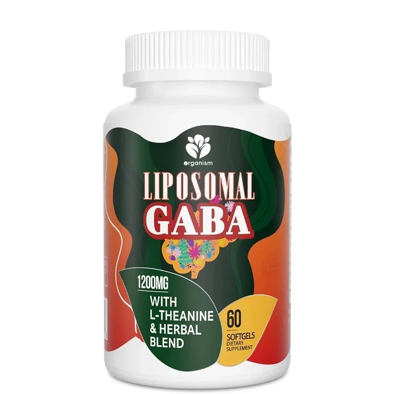 GABA Liposomal 1200mg - Suplemento Herbal que Contiene Solanum Sudafricano, Manzanilla y Cereza Ácida