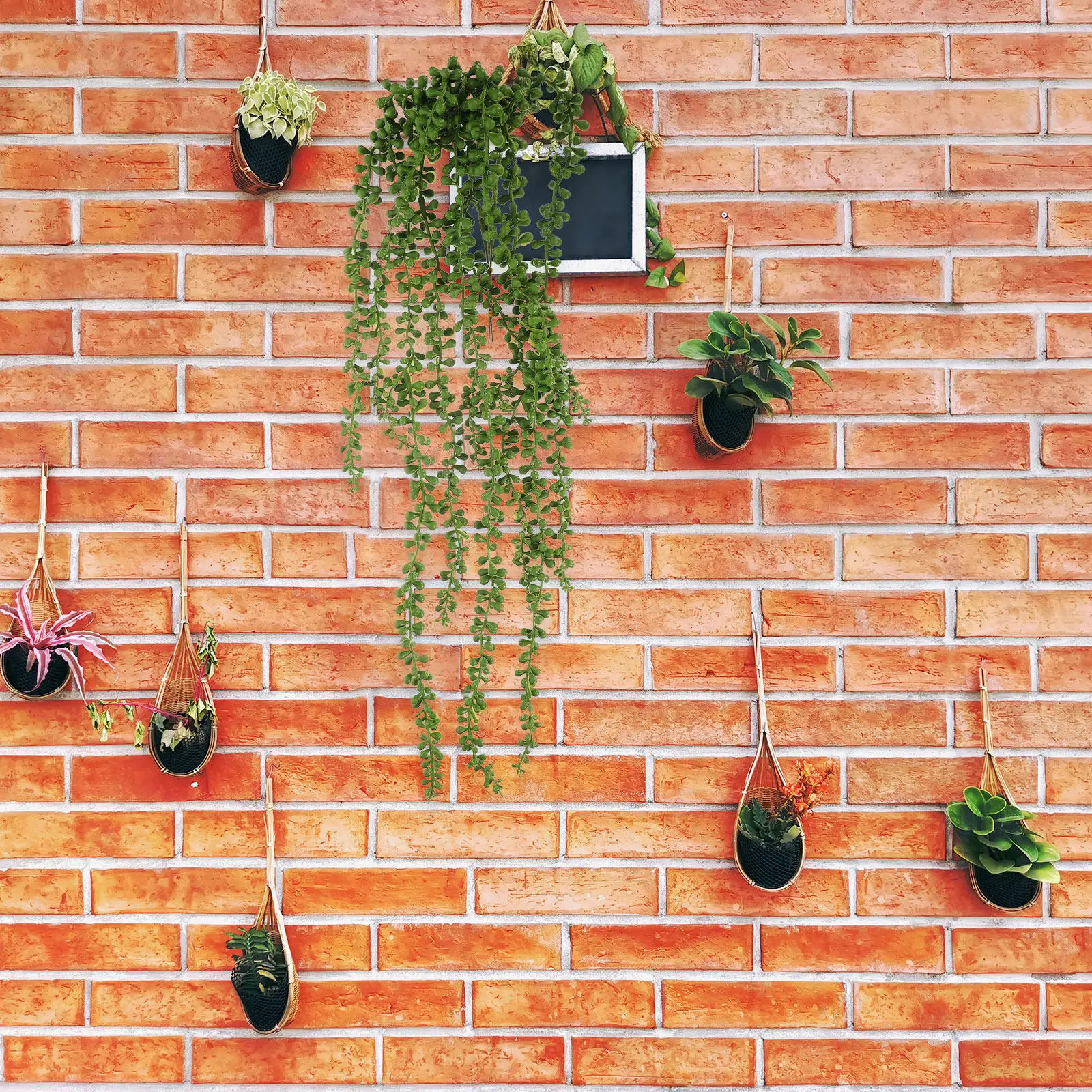 

3 шт. Искусственные подвесные суккуленты, реалистичные имитации растений для декора дома, свадеб, вечеринок, для использования в помещении и на улице, искусственная зелень