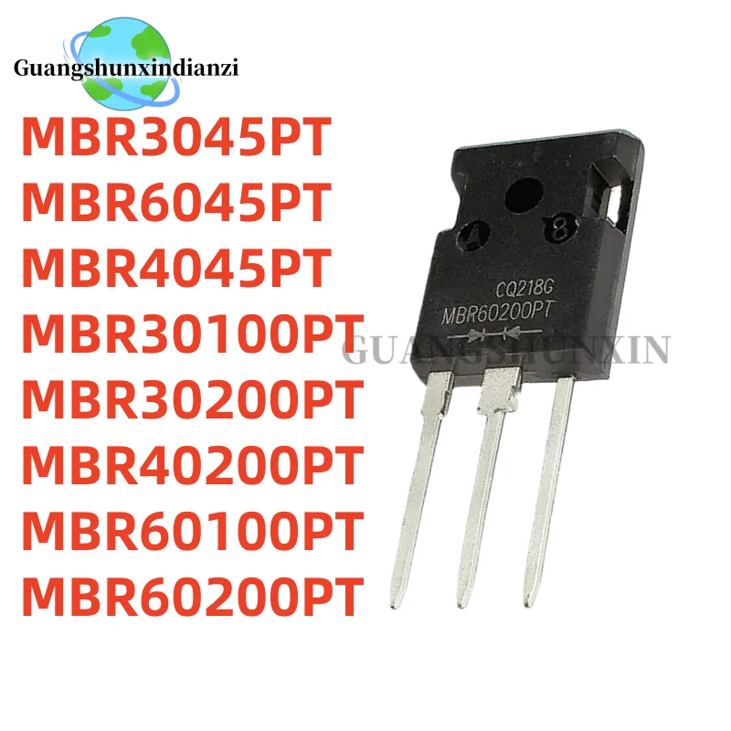 

5PCS Brand New Original MBR60200PT MBR30100PT MBR6045PT MBR60100PT MBR30200PT MBR3045PT MBR40200PT MBR4045PT TO-247 MOSFET