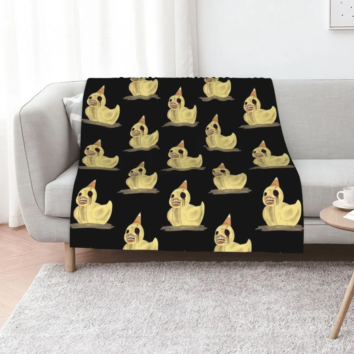 

Dark deception dread ducky Throw Blanket Soft Plush Plaid warm winter bed plaid Luxury Designer Blankets