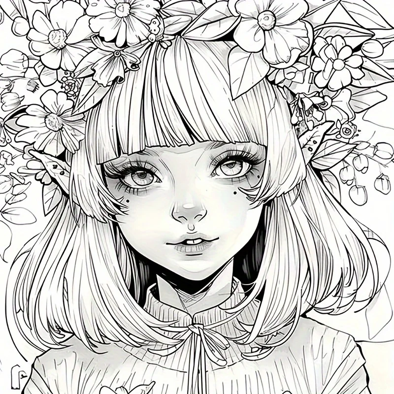 1pc, 20x20cm Coloring Book for Adult Stress Reduction, Coloring Book | Perfect for Stress Relief, Back To School Gifts, Drawing