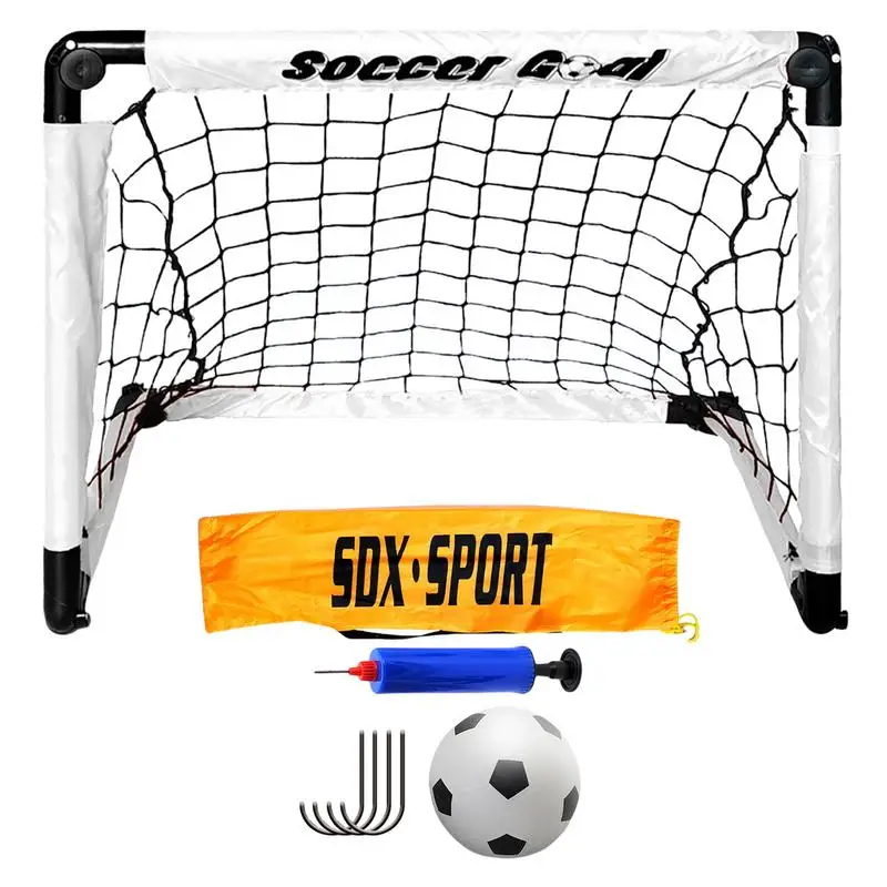 

Portable Soccer Goal Foldable Kids Football Goal Lightweight Practice Soccer Net With Carry Bag Kids Soccer Set For Games