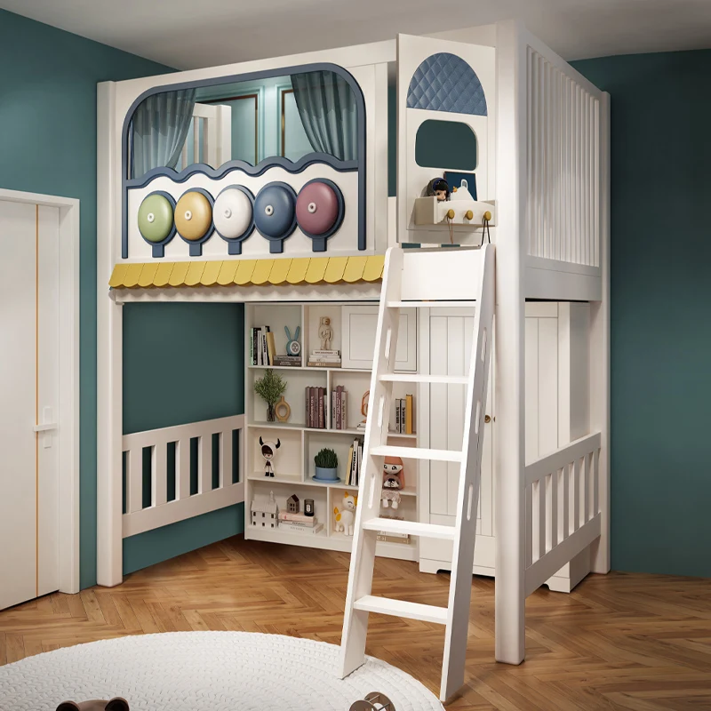 

Children's bed on the bed and under the table, combined bed for household