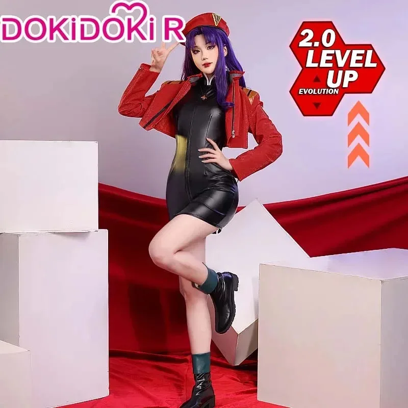 

IN STOCK Katsuragii Misato Cosplay Anime EVA Cosplay Custome【S-4XL】DokiDoki-R Women Wig Katsuragii Misatoo Costume Christmas
