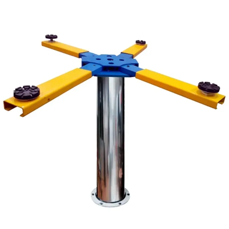 Hot Sale Durable 4-ton Capacity Car Washing Lift with Waterproof Single-column X-shaped Lifting Mechanism for Car Washing and