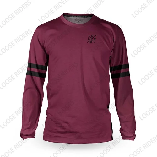 Imagen 2 del producto Camiseta holgada de ciclista 2025, camiseta de manga larga para bicicleta de montaña BMX, sudadera de resistencia para Motocross DH, camiseta para ciclismo de descenso al aire libre