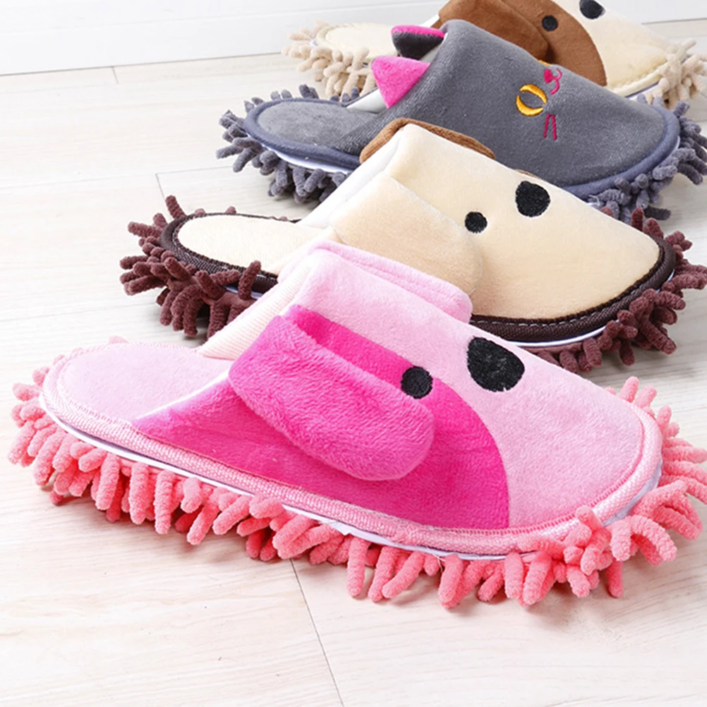 

Detachable Mop Slippers Reusable Floor Shoes Covers Washable Home Cleaning Tool For Kitchen Bedroom Bathroom Soft Chenille