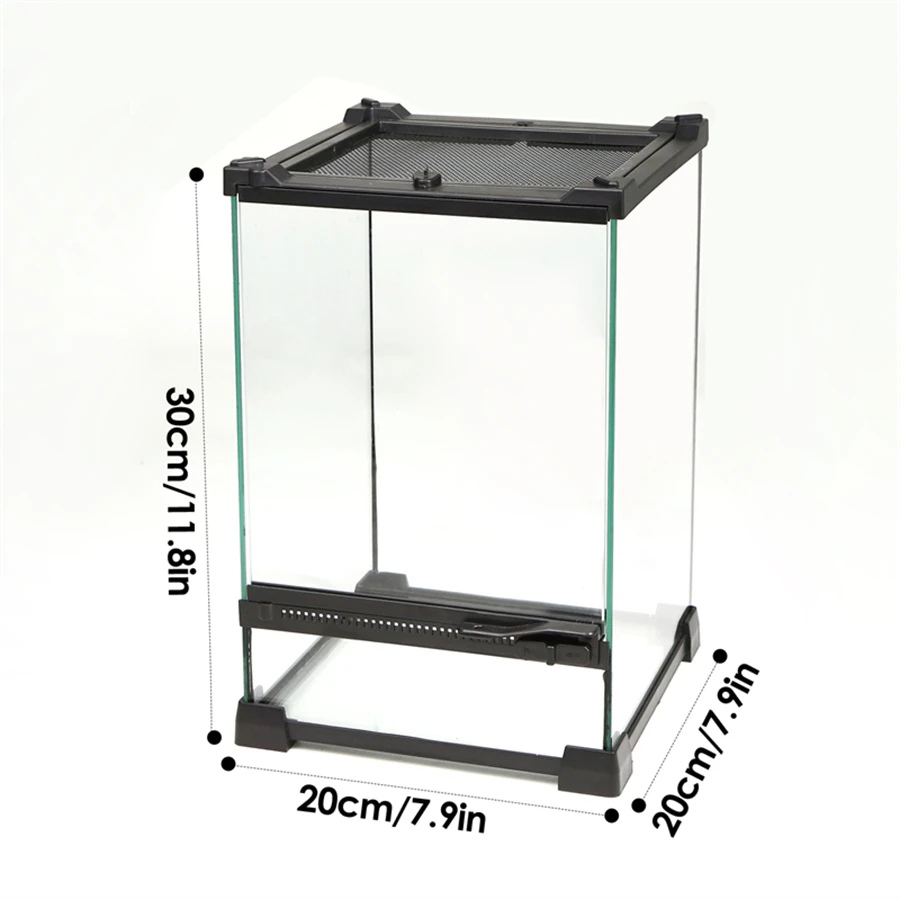 Tempered glass reptile terrarium,suitable for geckos, lizards, tarantula,spiders,horned frogs, turtles, snakes, etc.