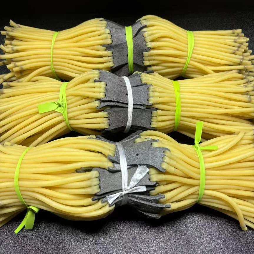 Slingshot Elastic Band Leather Rubber Band 3050 Latex Powerful Catapult Replacement Outdoor Shooting Tube Sling Elastic
