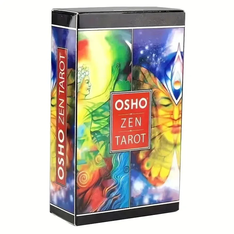 1 Box Osho Zen Tarot Card Reasoning Tarot Card Board Game Card, A 78 Deck English Visions Divination Edition Board Playing Game