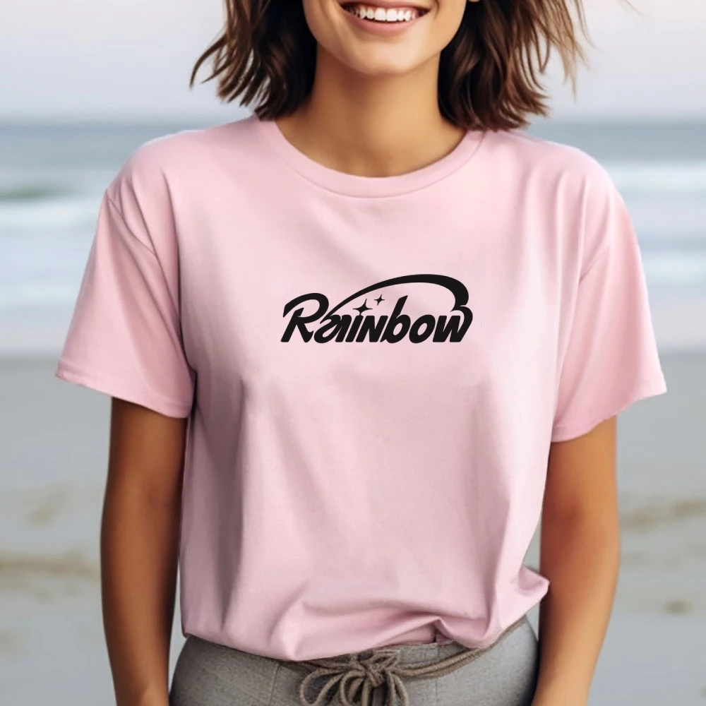 

Soft Washed Cotton Y2K Tee - Women's Short Sleeve Cute Core, Lounge to Casual Outing Transition Piece