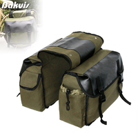 Cycling Bike Pannier Bag 2 in1 Bicycle Tail Luggage Suitcase Saddle Bag Bicycle Side Riding Bag Storage Bag Cycling Accessories