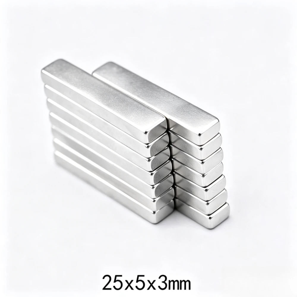 25x5x3 mm Block Powerful Magnet 25mmX5mm Sheet Permanent Magnets 25x5x3mm Neodymium Magnet Strong 25*5*3 mm
