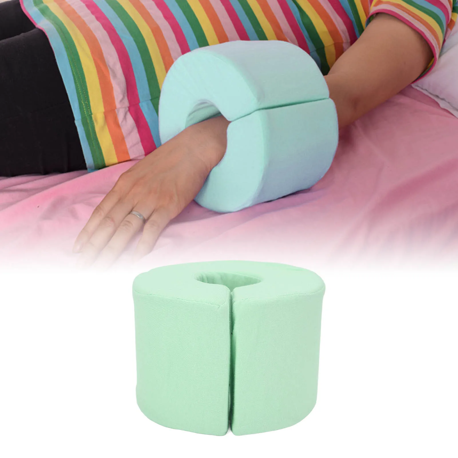 Foot Elevation Pillow Pain Pressure Relief Promote Recovery Detachable Washable Cover Ankle Heel Elevator for Foot Ankle Green