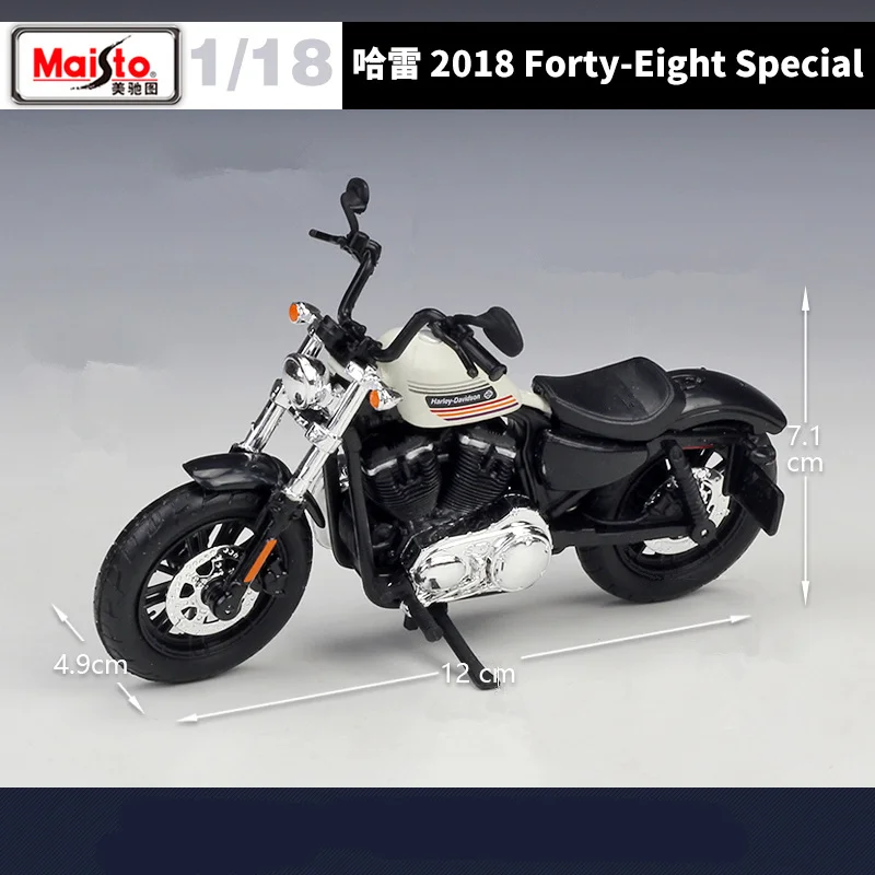 Maisto 1:18 Harley 2018 Forty-Eight Special Alloy Racing Motorcycle Model Diecast Metal Street Sports Motorcycle Model Kids Gift