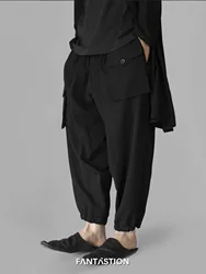 FANTASTION UNSINEX Man pants Cargo pants man korean popular clothes Male clothes Men's Casual pants man wide legged pant