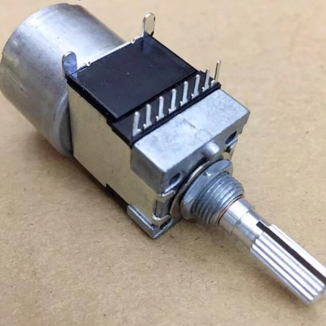 

2pcs/LOT PRM 100KB-4 B50K Power Amplifier Remote Control Adjusting Volume Knob Motor Potentiometer DIP8 Plum blossom handle 25mm