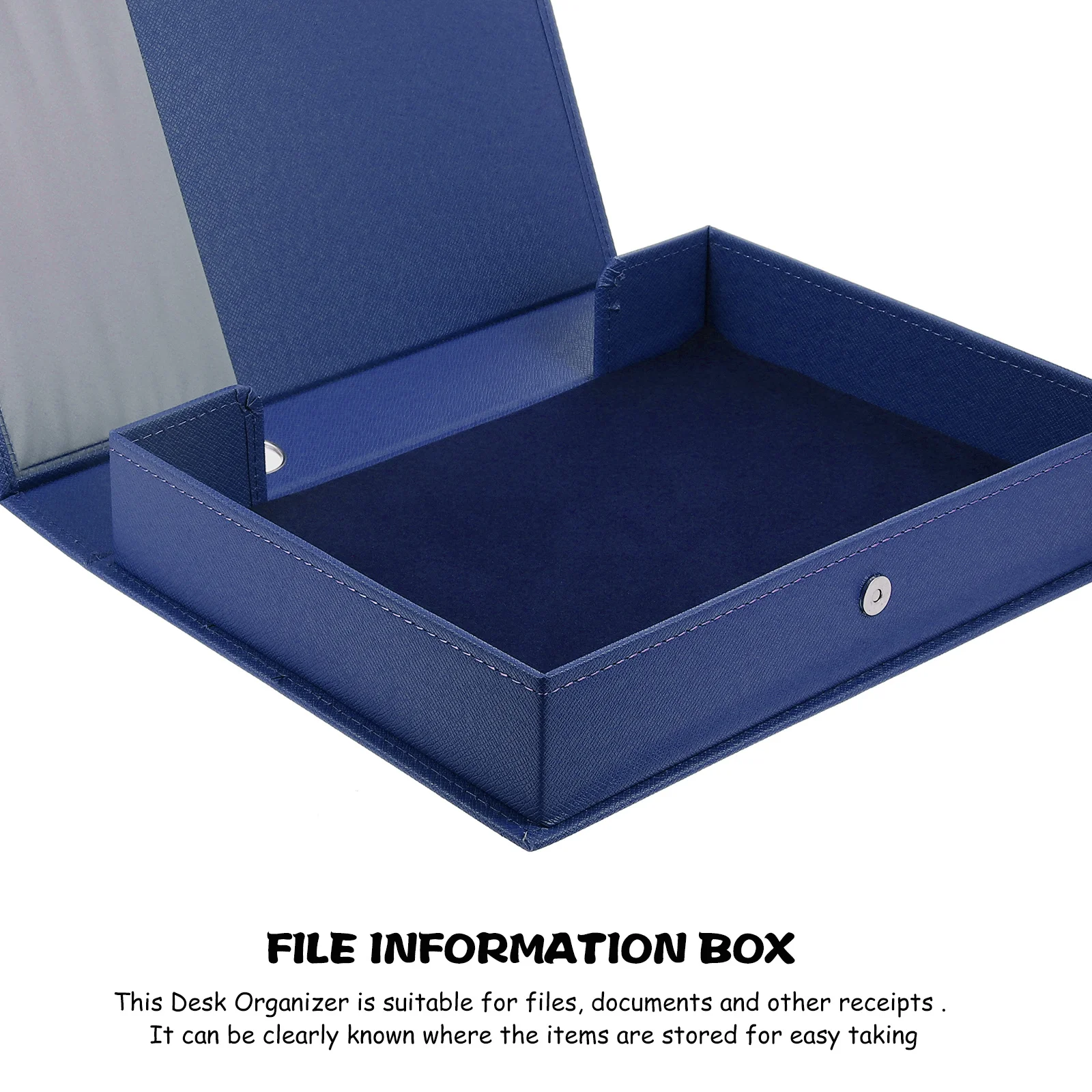 Office Desk File Organizer Desktop Document Storage Box Large Capacity Wear Resistant Paper Organizer Document Folder