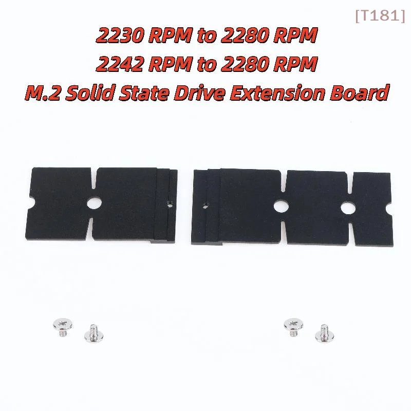 [E] 1 Set DIY Accessories M.2 NGFF NVMe SSD 2230/2242 To 2280 Length Extension Adapter Brackets