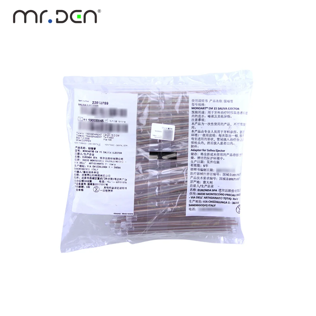 100Pcs EM15 Dental Saliva Ejector Disposable Clear Suction Tips Bendable Oral Aspirator Tube Dental Supplies view 5