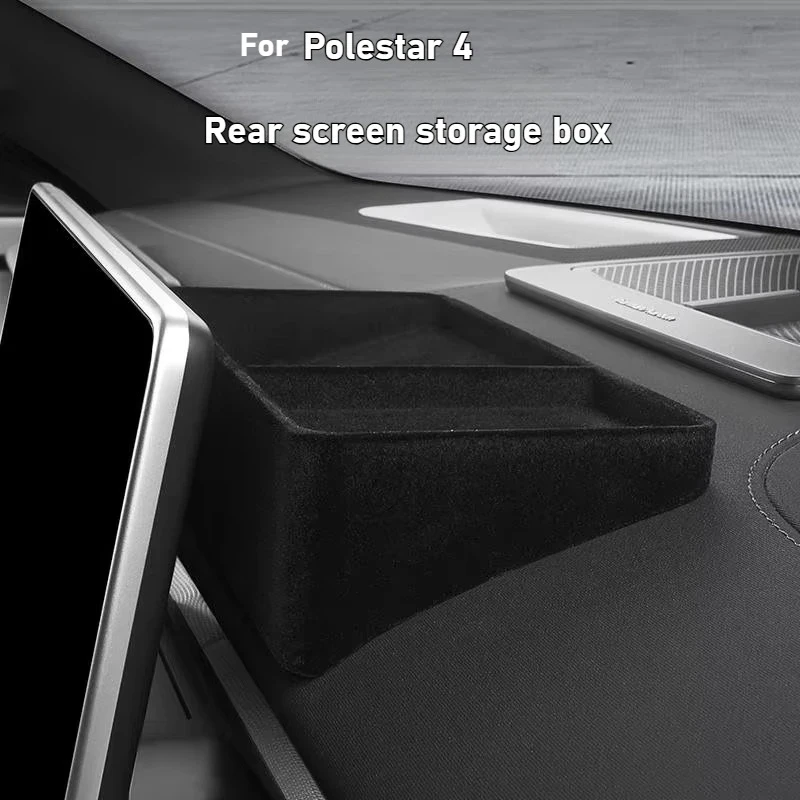 

Для Polestar 4, автомобильный центральный контроль, навигация за экраном, ящик для хранения, органайзер для приборной панели, нескользящий лоток, аксессуары