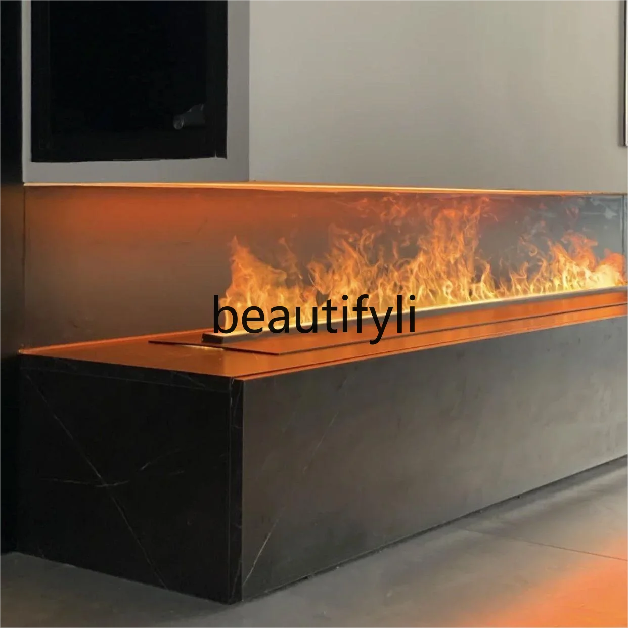 3D atomizing fireplace embedded simulation flame light decorative humidifier electronic fireplace outdoor waterproof ultra-thin