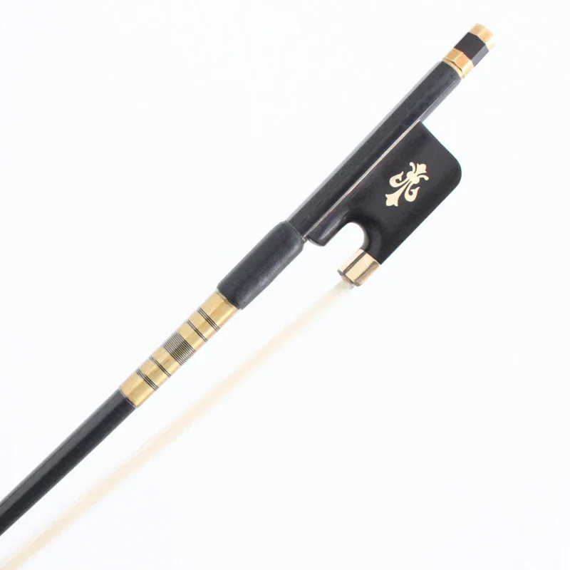 4/4 Size Carbon Fiber Cello Bow Pure Grid Carbon Fiber Graphite Cello Bow Gold Fitting